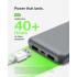 Belkin BoostCharge, USB C Power Bank 10000 mAh w/ 2xUSB-A Ports, 15W, iPhone 17, Air, Pro, Samsung Galaxy S25, iPad, Nintendo Switch 2, Google Pixel 10, etc. - Gray